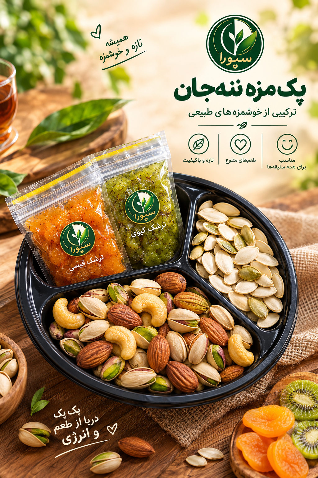 پک ویژه سبورا | ترکیب آجیل و ترشک(ارسال رایگان)