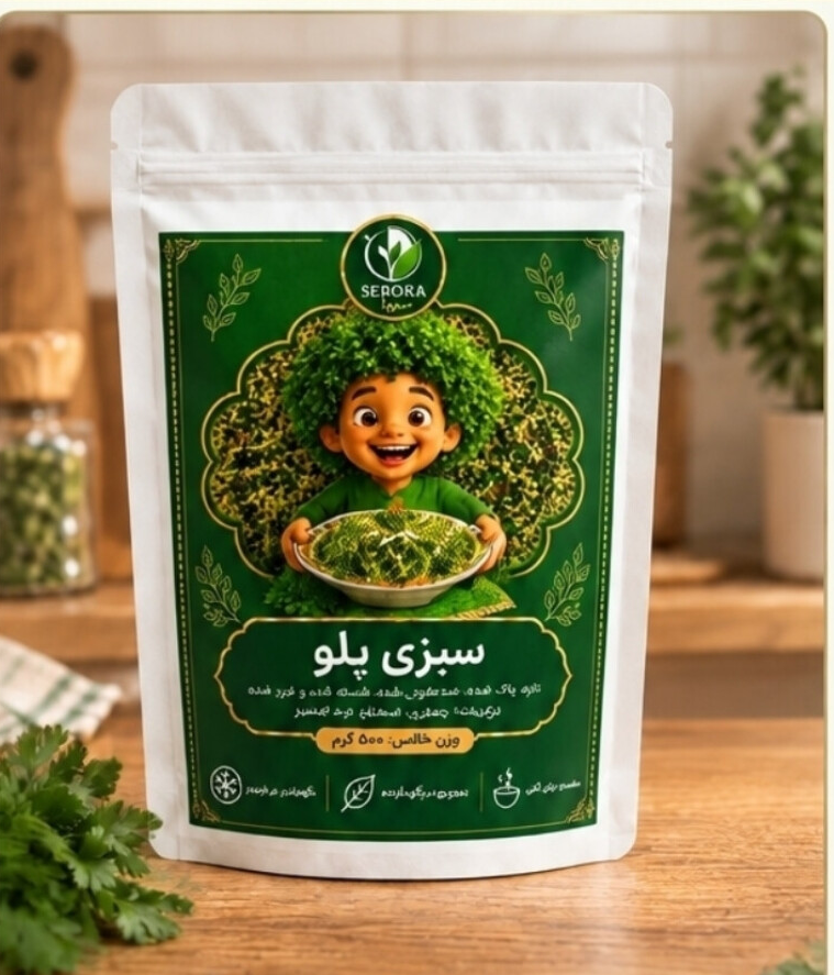 سبزی پلو منجمد سبورا ۵۰۰ گرم